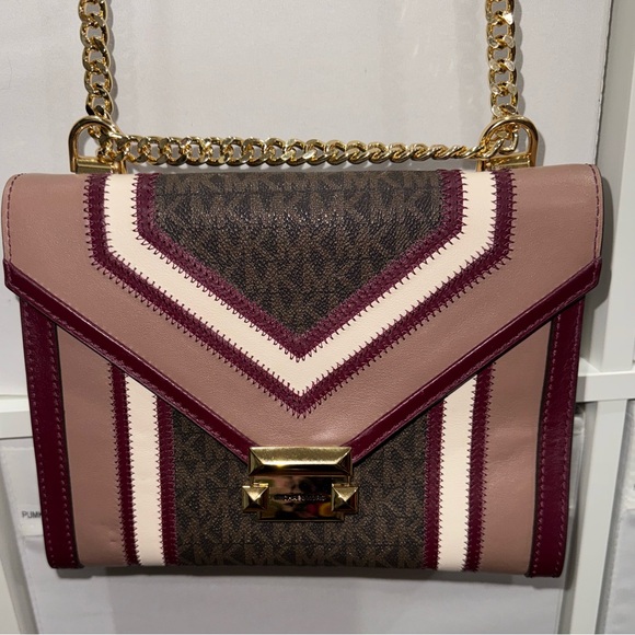 Michael Kors Leather Stitch Crossbody - Picture 1 of 13